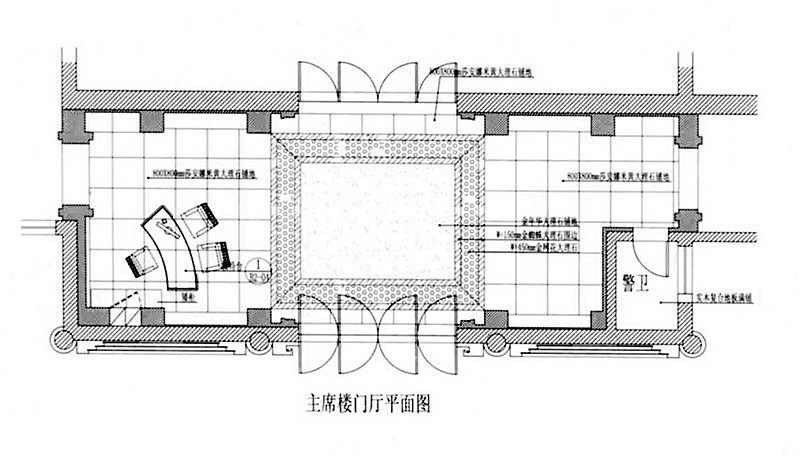 简易门厅装修施工平面图_小宾馆门厅装修效果图_门厅装修效果图