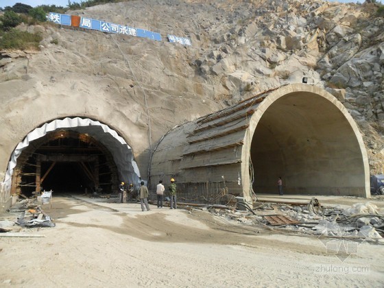 曲墙双连拱隧道工程土建施工组织设计（含方案 附CAD图）