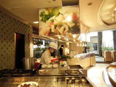 餐厅苗何摆放菜肴 4款快餐店设备螟房装修设计图