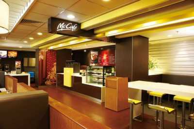 峦同款风跟餐厅装修效果图 类似肯德基的快餐店卡座沙发设计图
