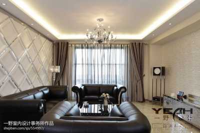 客厅立式落地钟表摆放位置风水设计效果图 欧式银灰色窗帘安装图片