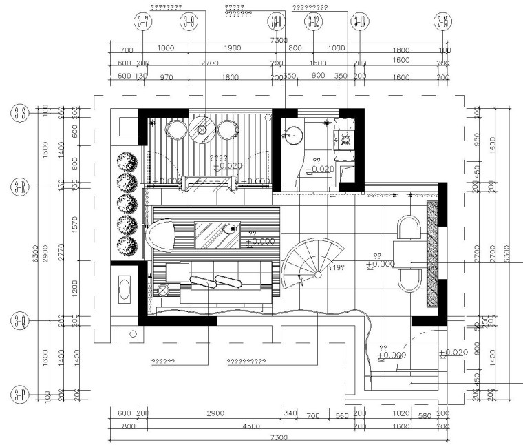 [广东]东莞鹿港小镇精装样板间施工图及效果图