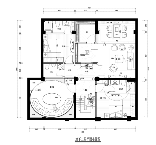 [福州]欧式别墅精装样板间施工图(含效果图)