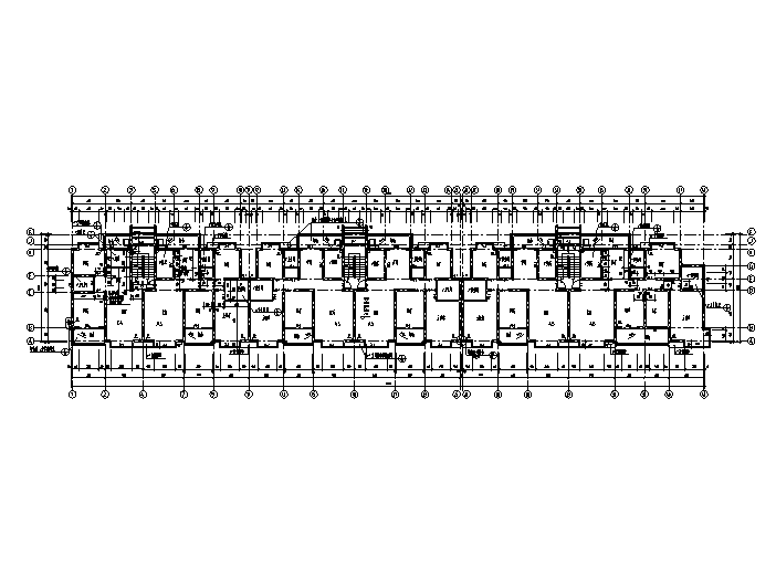 5套多层住宅户型平面图（CAD）