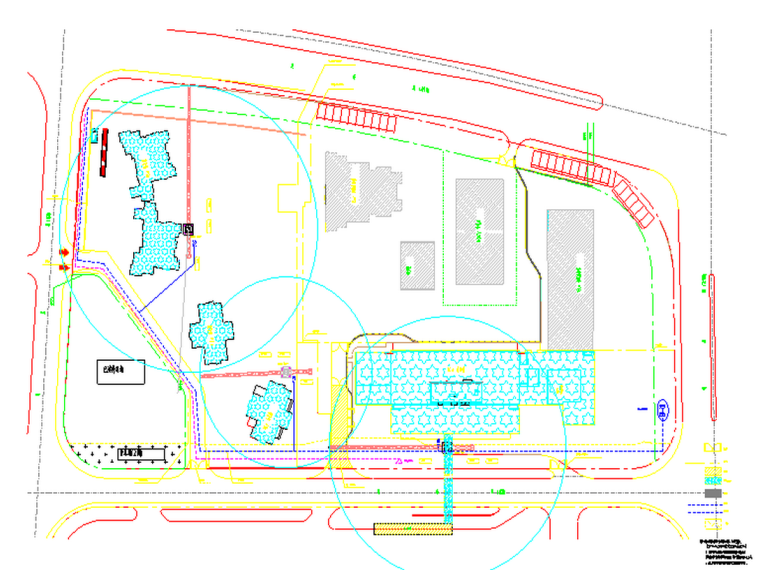 住宅小区施工总平面图（多张）