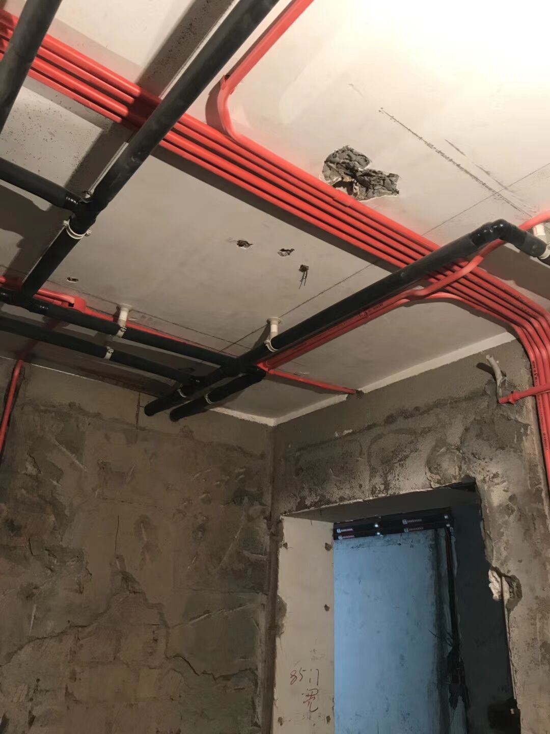 装修拆除施工工艺_网络施工与综合布线实训报告_装修施工实图