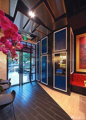 50平米小饭店装修效果图 玻璃门装修效果图片