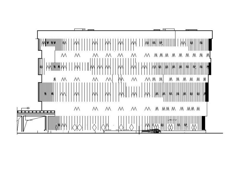 [成都]高层玻璃幕墙立面SOHO及loft办公楼建筑施工图