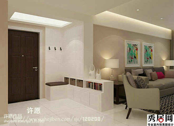 带门影视墙装修效果图_云河湾户装修效果图_进户门边墙装修效果图