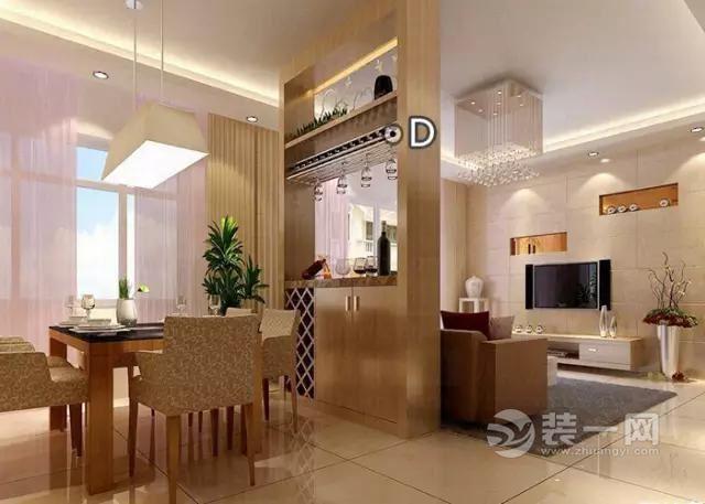 土巴兔装修效果图客厅隔断效果图_客厅和餐厅隔断 装修效图_客厅储物隔断装修效果图