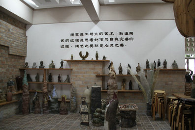 陶艺制装修风歌计图 4款田园风袱陶艺馆加盟装修效果图