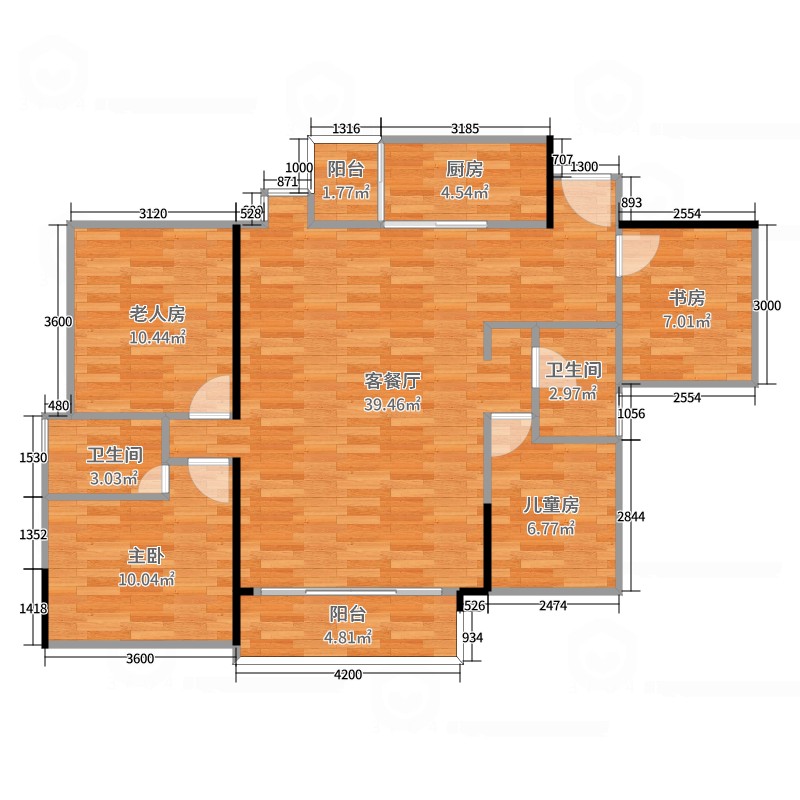 3室2厅2卫装修样板房_3室2厅2卫装修设计_3室2厅1卫户型图装修效果图