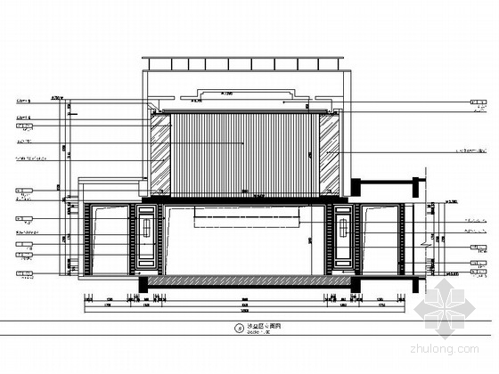 装饰装修施工图立面图深度_装饰施工组织设计范本_建筑立面玻璃p图材质