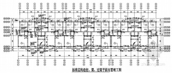 [重庆]砖混结构住宅楼结构施工图（六层 桩基础）
