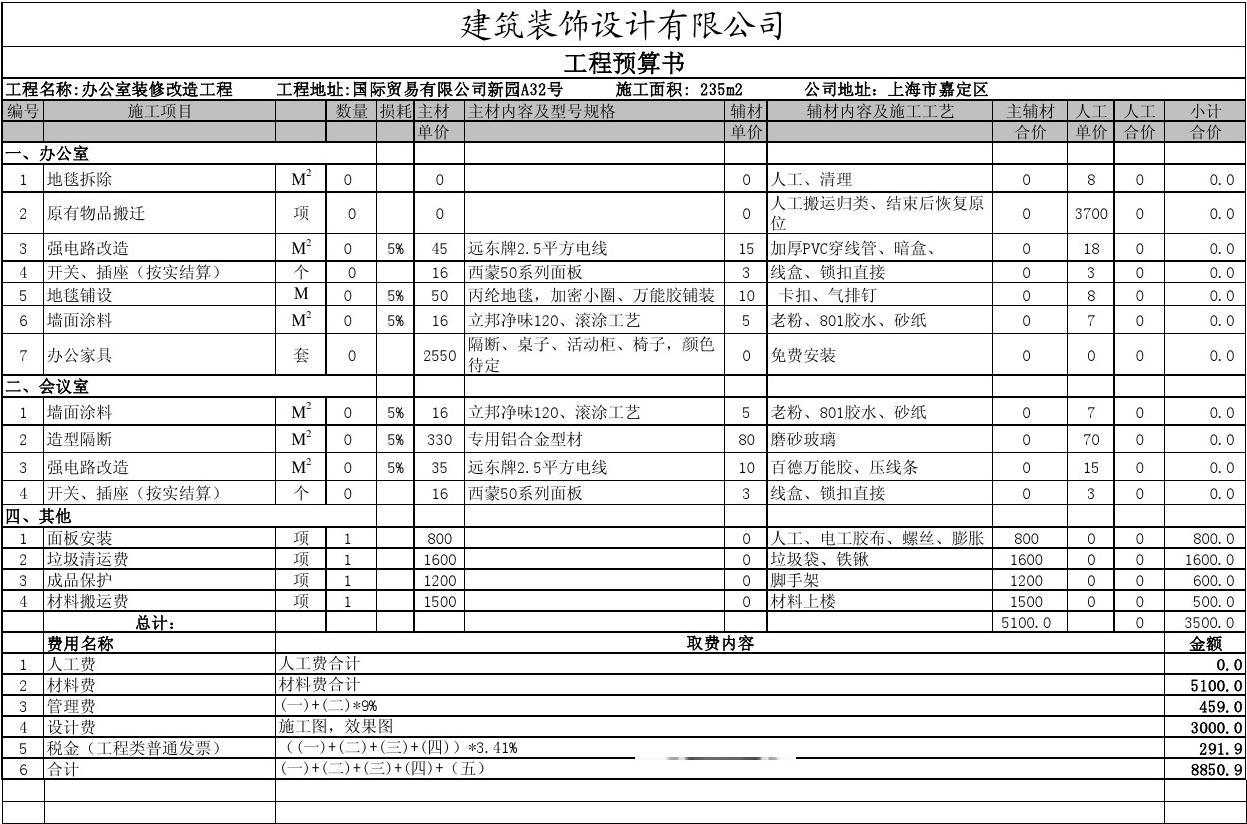 装修预算成品保护费_施工成品保护的措施是_钢结构厂房 拆除 预算 机械费