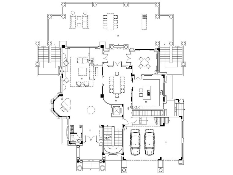 梁志天——欧式简约风格别墅室内装修施工图（附实景照片）