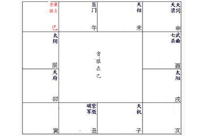 紫微命盘解析廉贞贪狼在巳宫