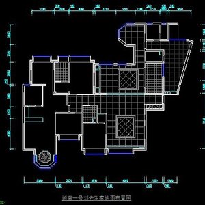 五室两厅地面布置装修效果图
