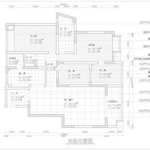 航天佳苑地面布置装修效果图