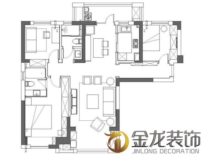 住宅精装修施工平面布置图_全能住宅改造王平面_高层住宅窗户施工