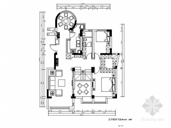 精品简约现代两层小别墅室内装修施工图