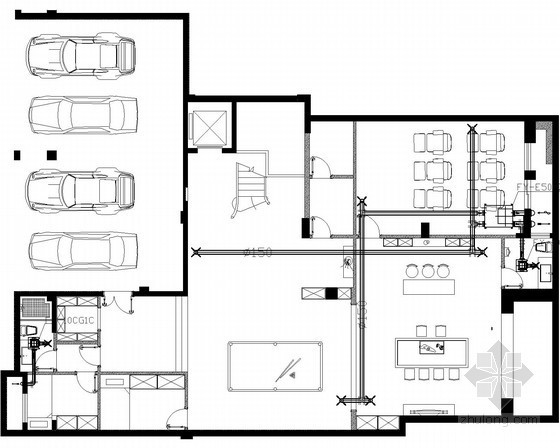 [福建]三层别墅住宅空调系统设计施工图（含建筑、结构、水电、报价）