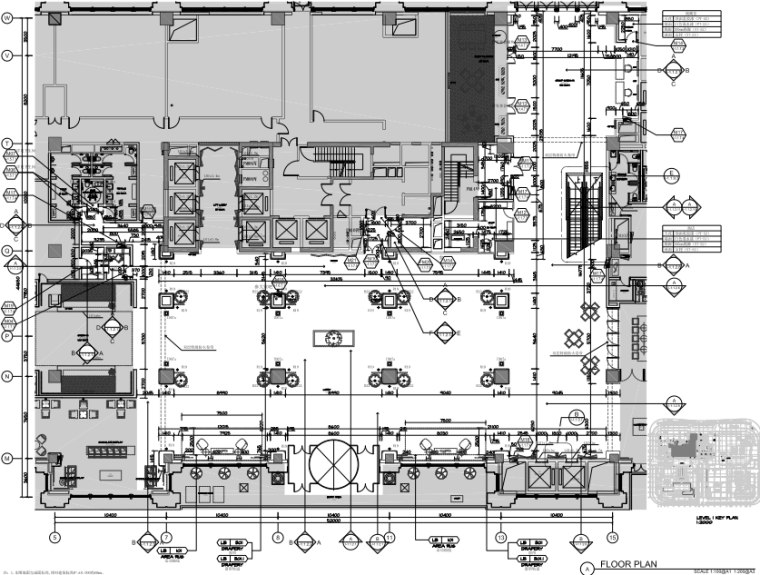 [湖北]武汉泛海费尔蒙酒店室内装修施工图丨效果图