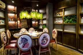  2019特色烧烤店装修效果图 2019韩国烧烤店装修效果图