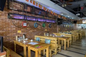 连锁终烤店装修设计 烧烤店装饰效果图 
