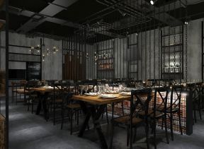 2017烧烤店装修效果图 2017烧烤店蛋修效果图