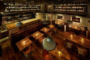 烧烤店窗修效果图 烧烤店面装修图片? style=