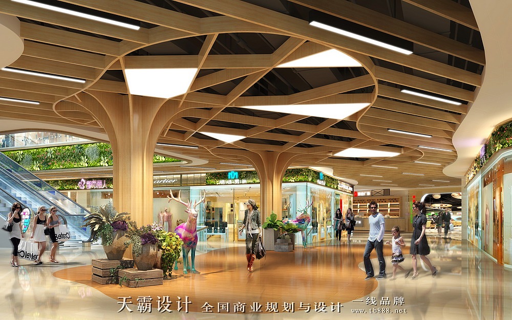 130平米装修效果图 最精美的现代简约装修效果_商业时装店二层隔楼装修实景_南宁商业空间装修效果图