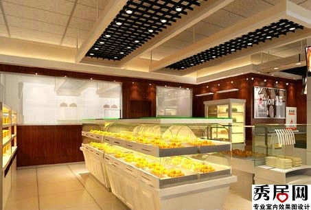 小型蛋糕店园修 40平及糕店内部布置装修设计图片
