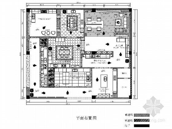 [广东]某名品橱柜专卖店室内装修施工图
