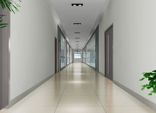 吊顶走廊装修效果图_工装走廊简约吊顶装修效果图_简约走廊吊顶效果图
