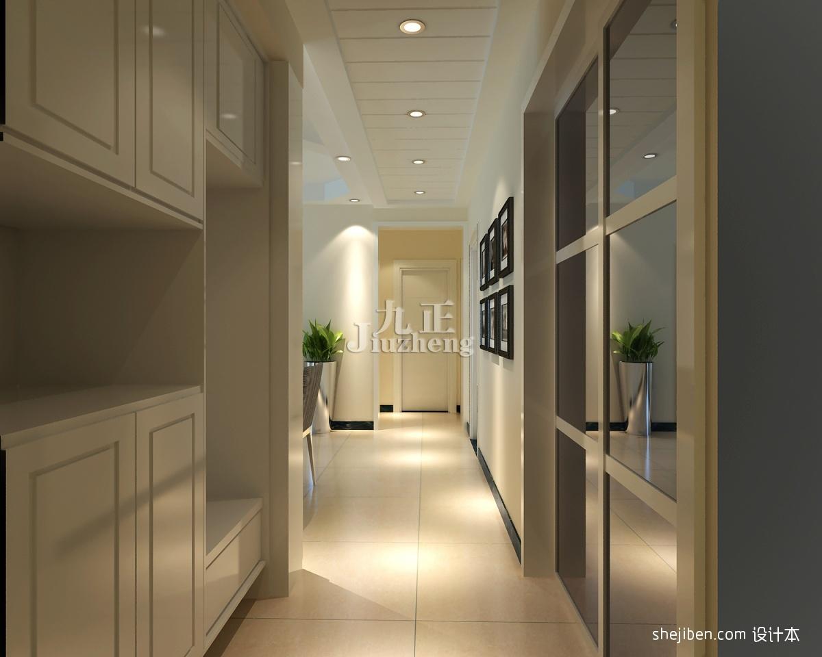 吊顶走廊装修效果图_工装走廊简约吊顶装修效果图_简约走廊吊顶效果图