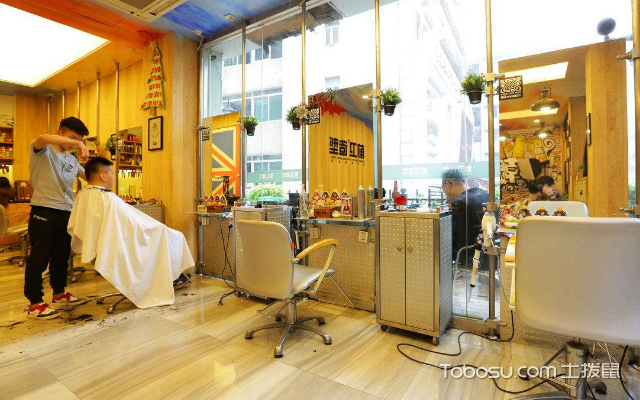 理发店工作室装修效果图 风格