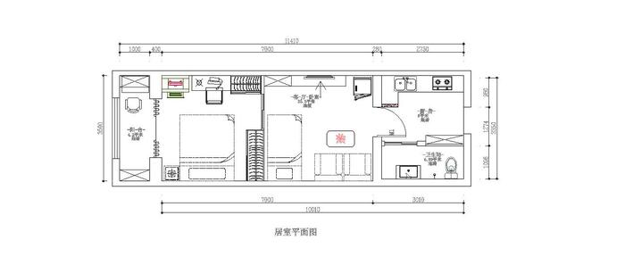 公寓楼内装修施工平面图_小区施工平面布置图_顶管施工平面布置图
