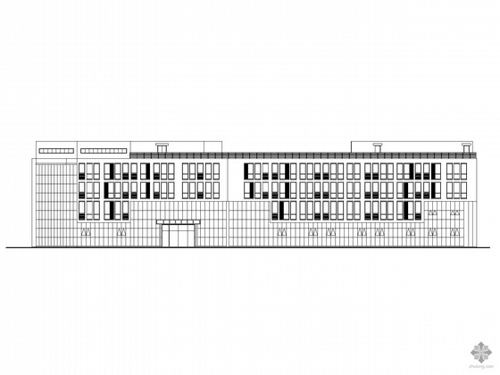 [南京]某机场四层飞行员公寓楼建筑施工图