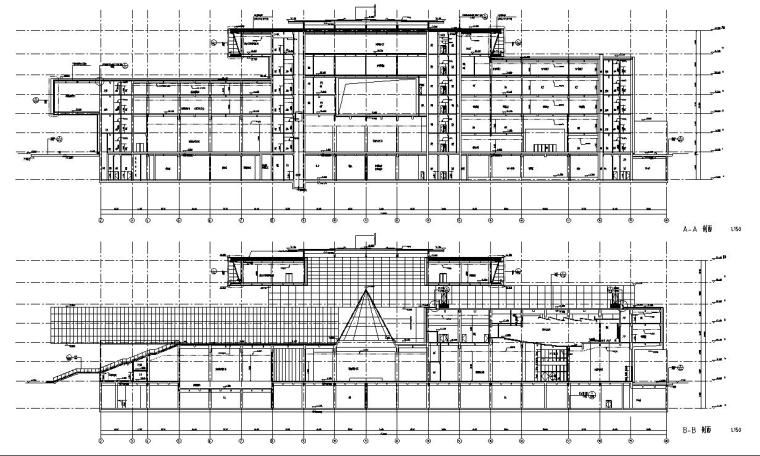 [河南]某旅游中心施工图设计（电气+给排水+建筑+结构+暖通+46个C