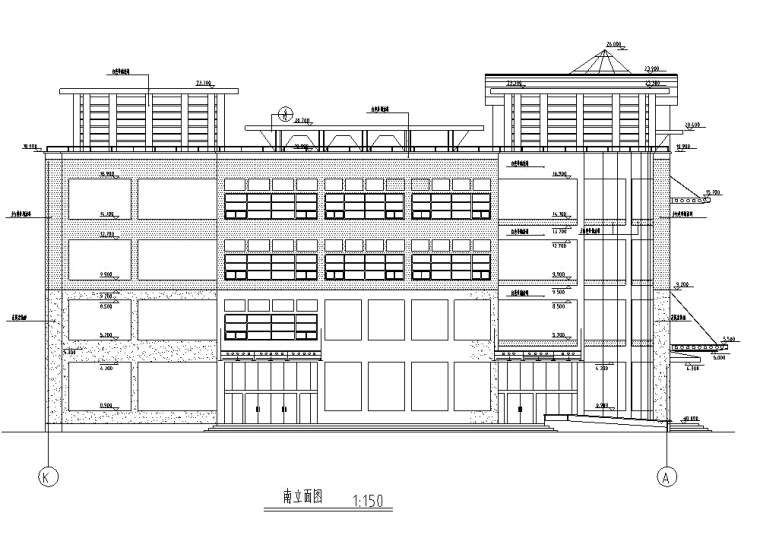 大型多层商场商业建筑设计施工图CAD