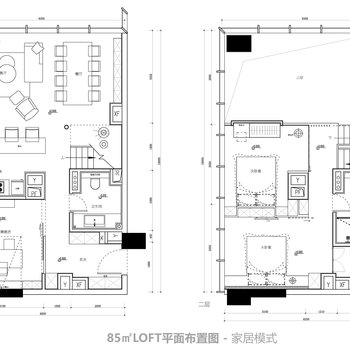 海伦国际loft公寓户型图_loft公寓装修施工图_万科loft公寓户型图
