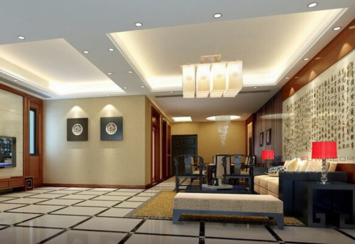 斜顶客厅装修效果图_客厅顶有梁装修效果图_有悬空梁客厅装修图片