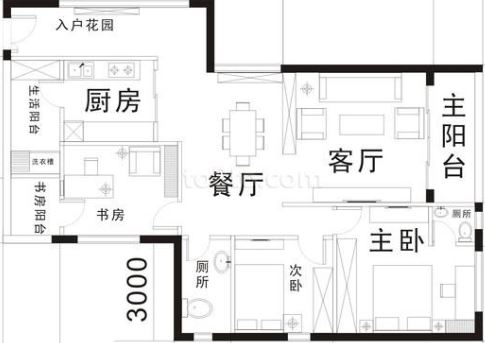 套房平面图