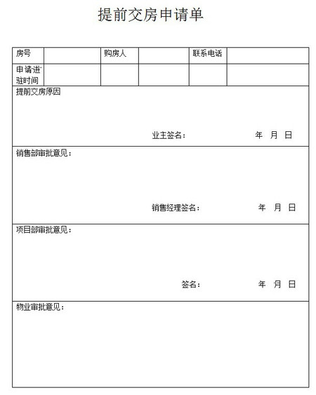 申请提前装修入住_房子装修多久可以入住_装修好后多久可以入住