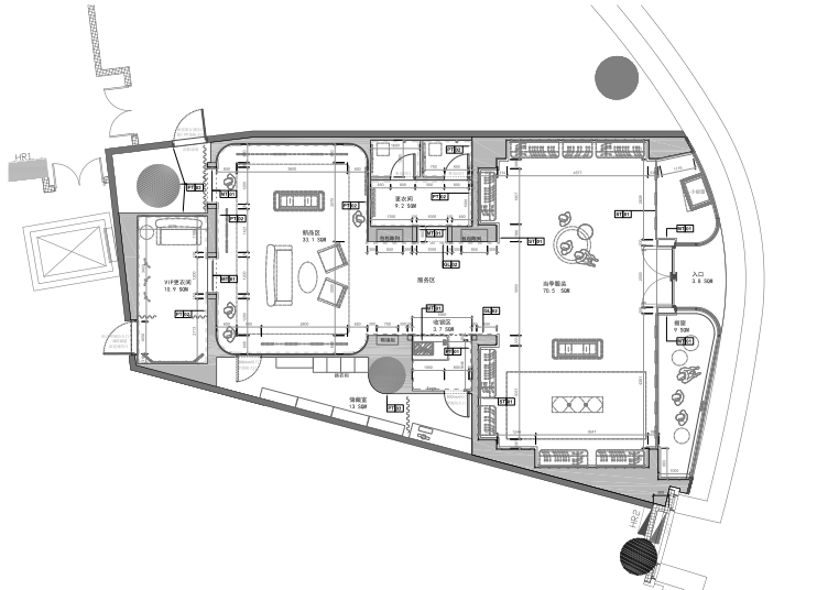 [大连]SAIDA世黛大连恒隆概念店设计方案+效果图+施工图+软装家具