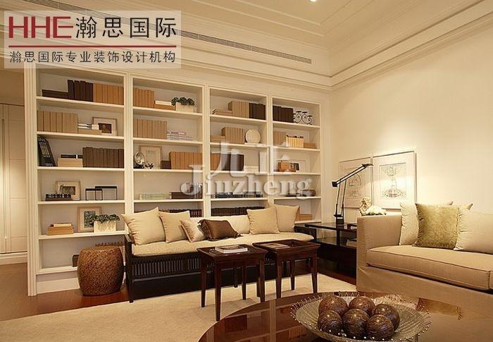 带书架客厅装修效果图大全_客厅墙纸装修效果图片大全_客厅书架装修效果图