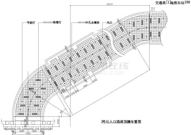 大城市地铁车站室内装修cad设计施工图（70张大样图）-图二十四