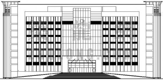 浏阳市某公安局办公区办公主楼建筑设计方案
