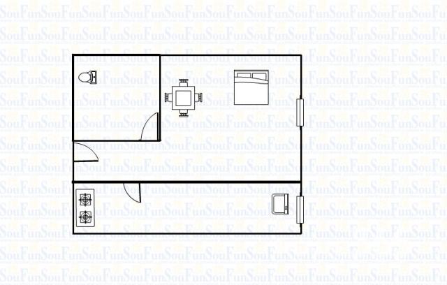 四室一厅一厨一卫装修预算_四室两厅两卫装修全图_a户型3室2厅1卫1厨 装修效果图